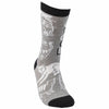 One Cat Away From Being A Crazy Cat Lady Socks - Unique Gift by Primitives by Kathy