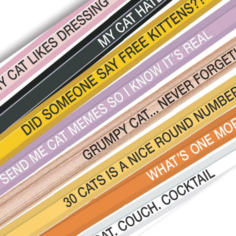 Pencils for Cat People - Unique Gift by Whiskey River Soap Co.