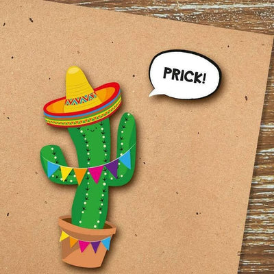 Prick Cactus Greeting Card - Unique Gift by Tache