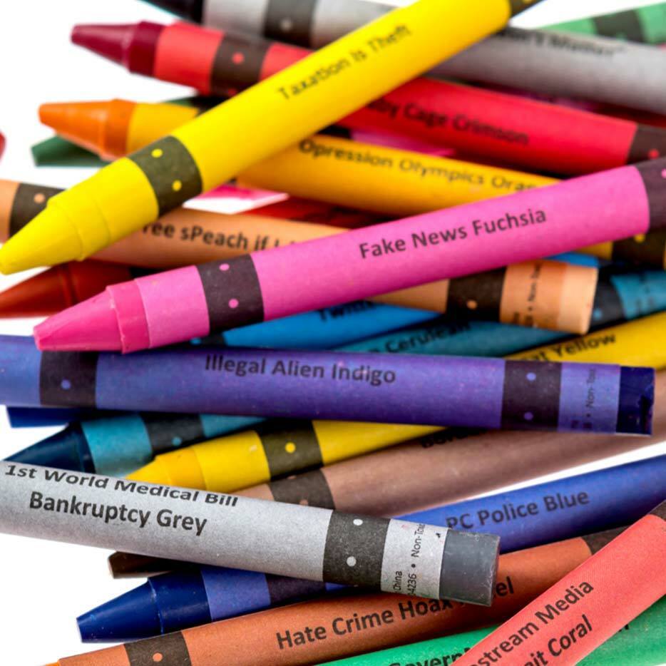 Red White and F*ck You Politically Offensive Crayons - Unique Gift by Offensive Crayons