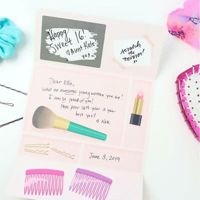 Scratch Off Retro Caboodle Greeting Card - Unique Gift by Inklings Paperie