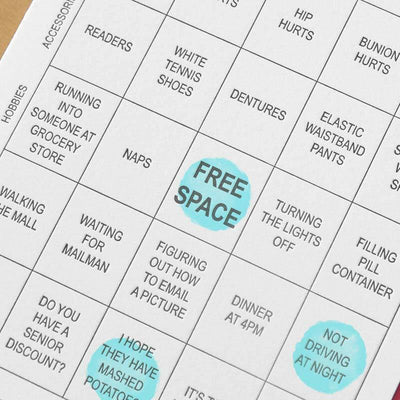 Senior Citizen Bingo Birthday Card - Unique Gift by McBitterson's
