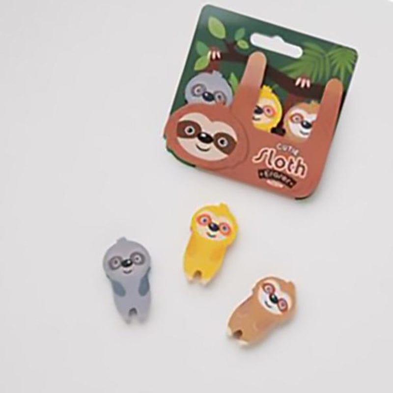 Sloth Eraser Set - Unique Gift by Streamline
