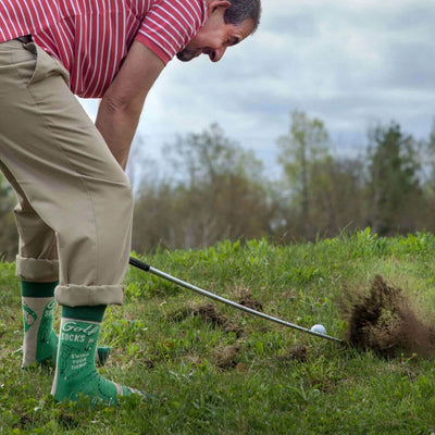 Swing Your Thing Men's Golf Socks - Unique Gift by Blue Q