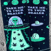 Take Me To Your Dealer Men's UFO Weed Socks - Unique Gift by Groovy Things Co