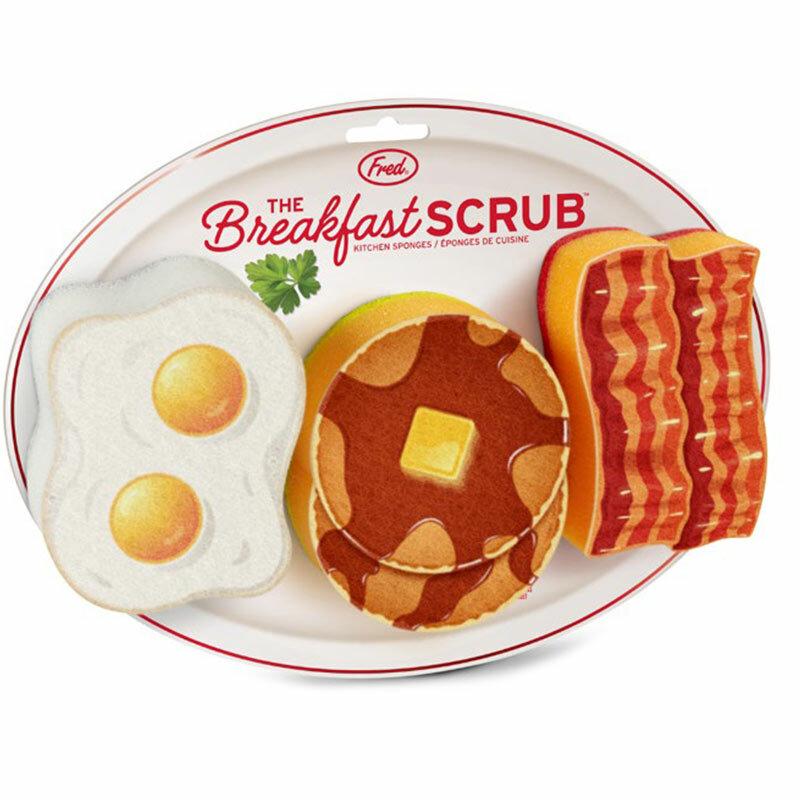 The Breakfast Scrub Sponges - Unique Gift by Fred