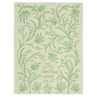 The Food Has Weed In It Dish Towel - Unique Gift by Blue Q