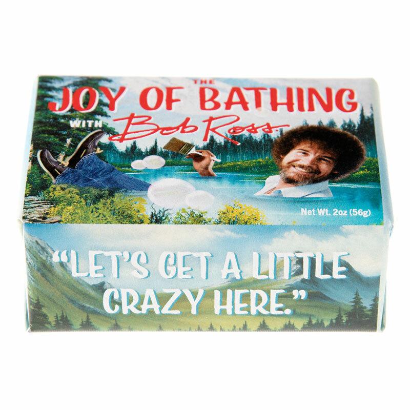 The Joy of Bathing with Bob Ross Soap - Unique Gift by Unemployed Philosophers Guild