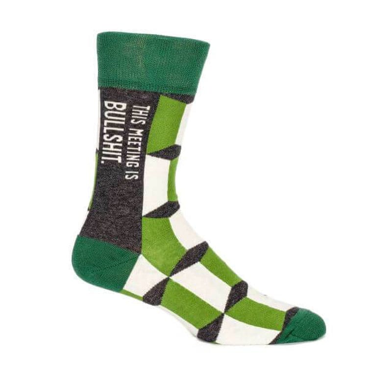 This Meeting Is Bullsh*t Men's Socks - Unique Gift by Blue Q