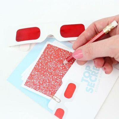 Top Secret File Decoder Birthday Card - Unique Gift by Inklings Paperie