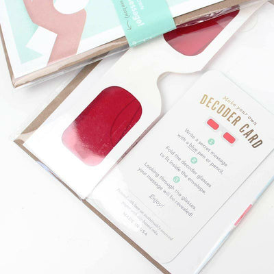Top Secret File Decoder Greeting Card - Unique Gift by Inklings Paperie