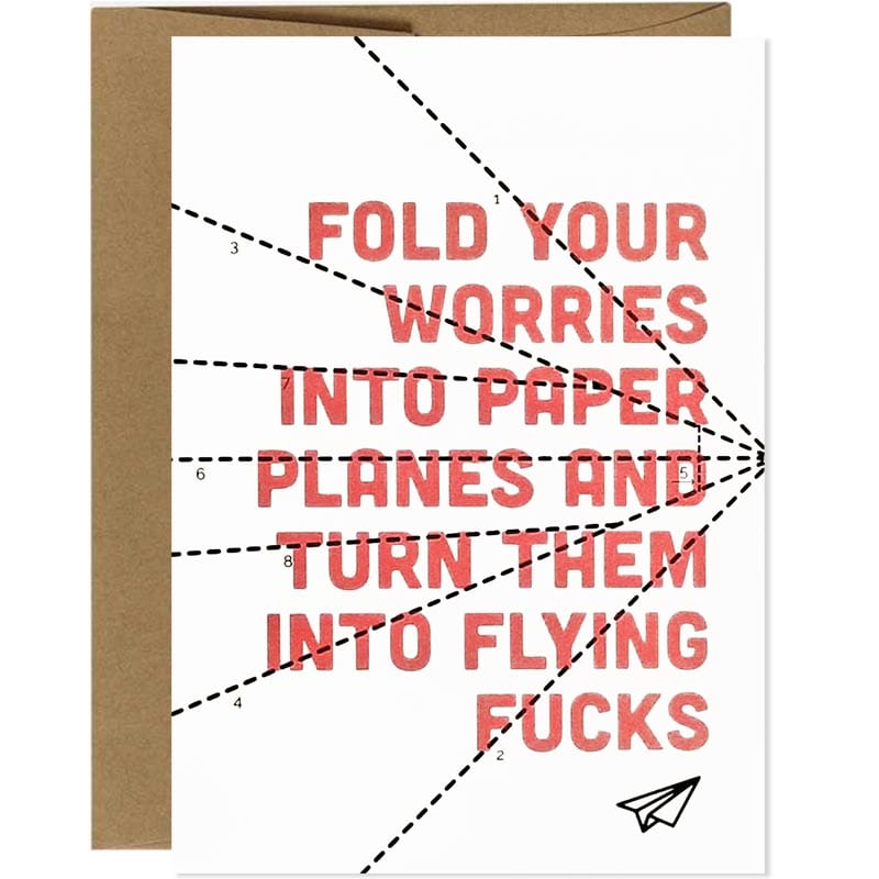 Turn Your Worries Into Flying Fucks - Unique Gift by Thanks You're Welcome