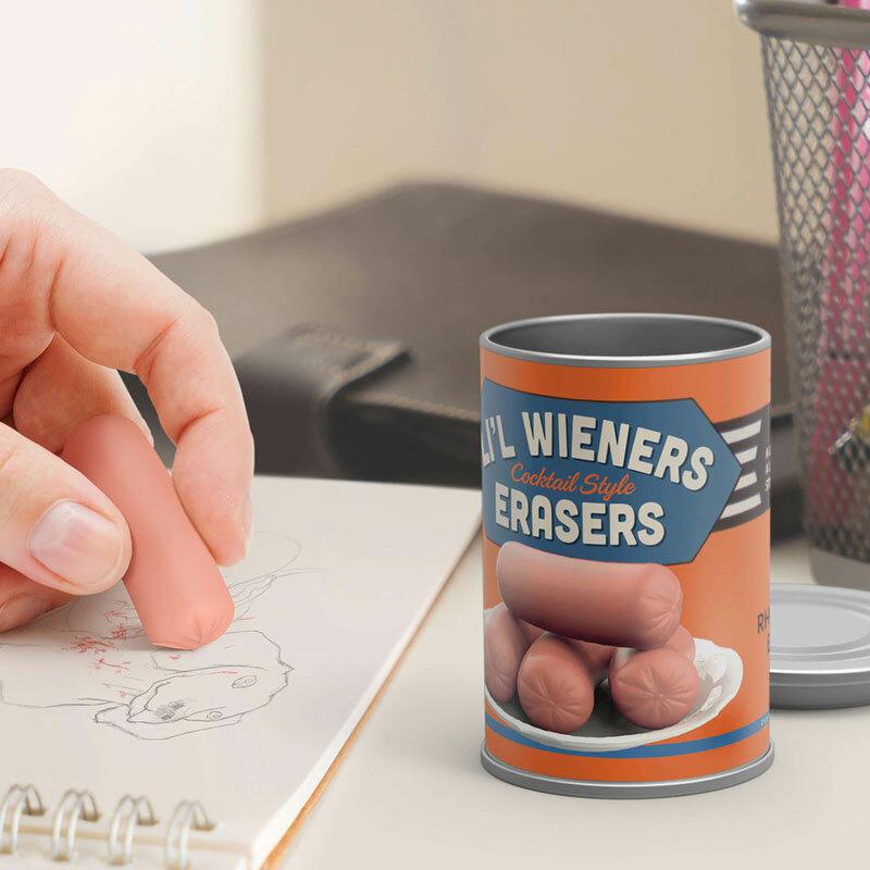Uncanny Cocktail Wiener Erasers - Unique Gift by Fred
