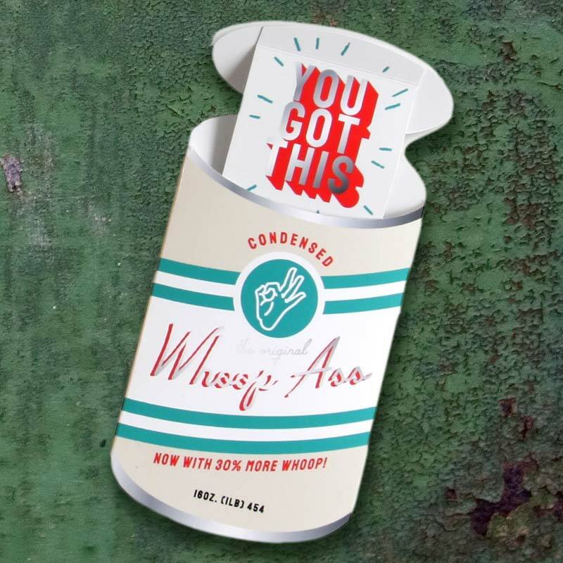 Whoop-Ass Encouragement Greeting Card - Unique Gift by UWP Luxe