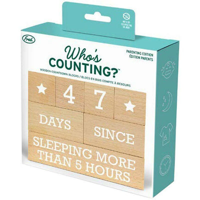 Who's Counting? Parenting Problems Countdown Blocks - Unique Gift by Fred