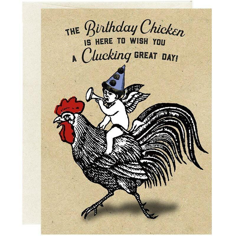 Wishing You A Clucking Great Birthday Card - Unique Gift by Oso + Bean