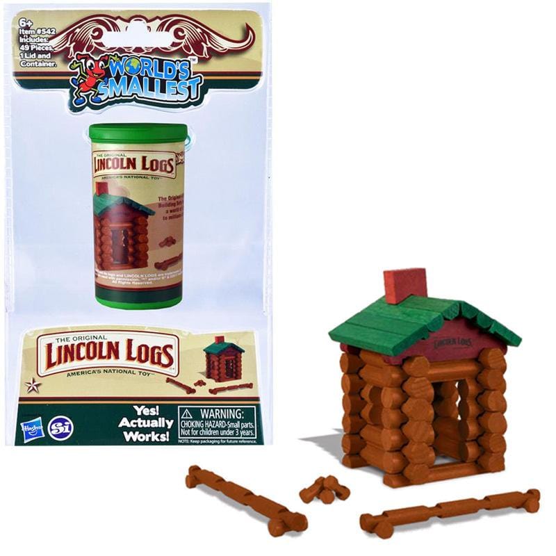 World's Smallest Lincoln Logs - Unique Gift by Super Impulse