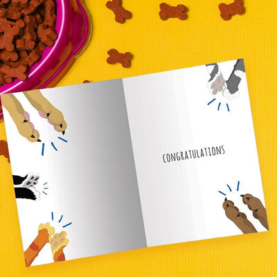 You Deserve A Round Of Appaws Congratulations Card - Unique Gift by Tree Free Greetings