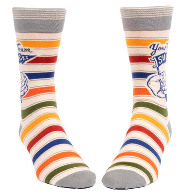 Your Team Sucks Men's Socks - Unique Gift by Blue Q