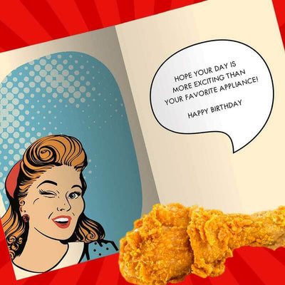 You're Excited About An Air Fryer Birthday Card - Unique Gift by Tree Free Greetings