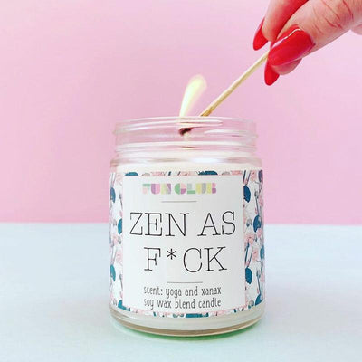 Zen As F*ck Candle - Unique Gift by Fun Club