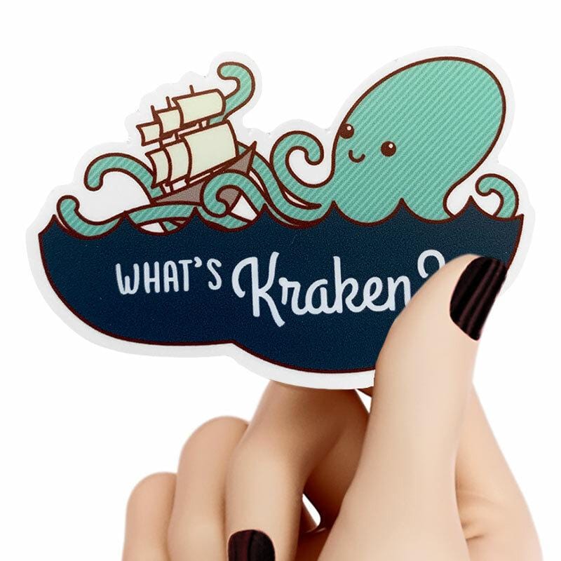 What's Kraken Sticker - Tiny Bee Cards