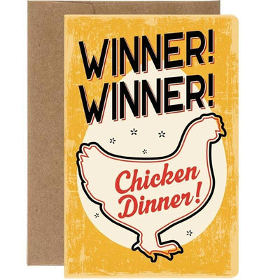 Winner Winner Chicken Dinner Congratulations Card - Tree Free Greetings
