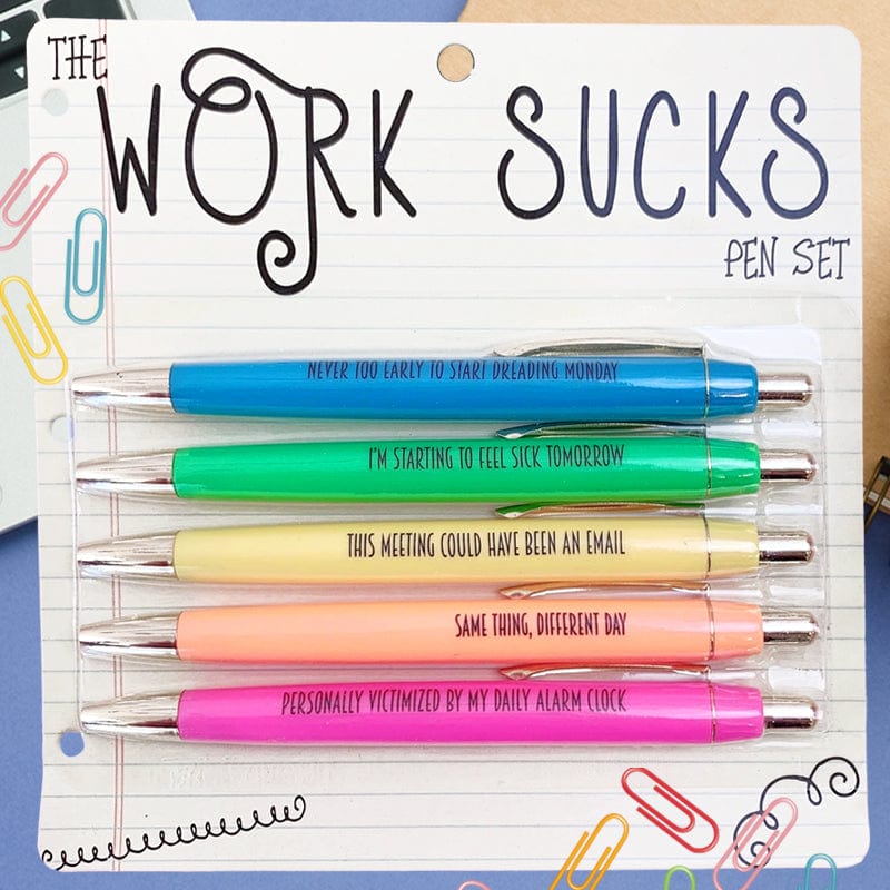 Work Sucks Pen Set - Fun Club