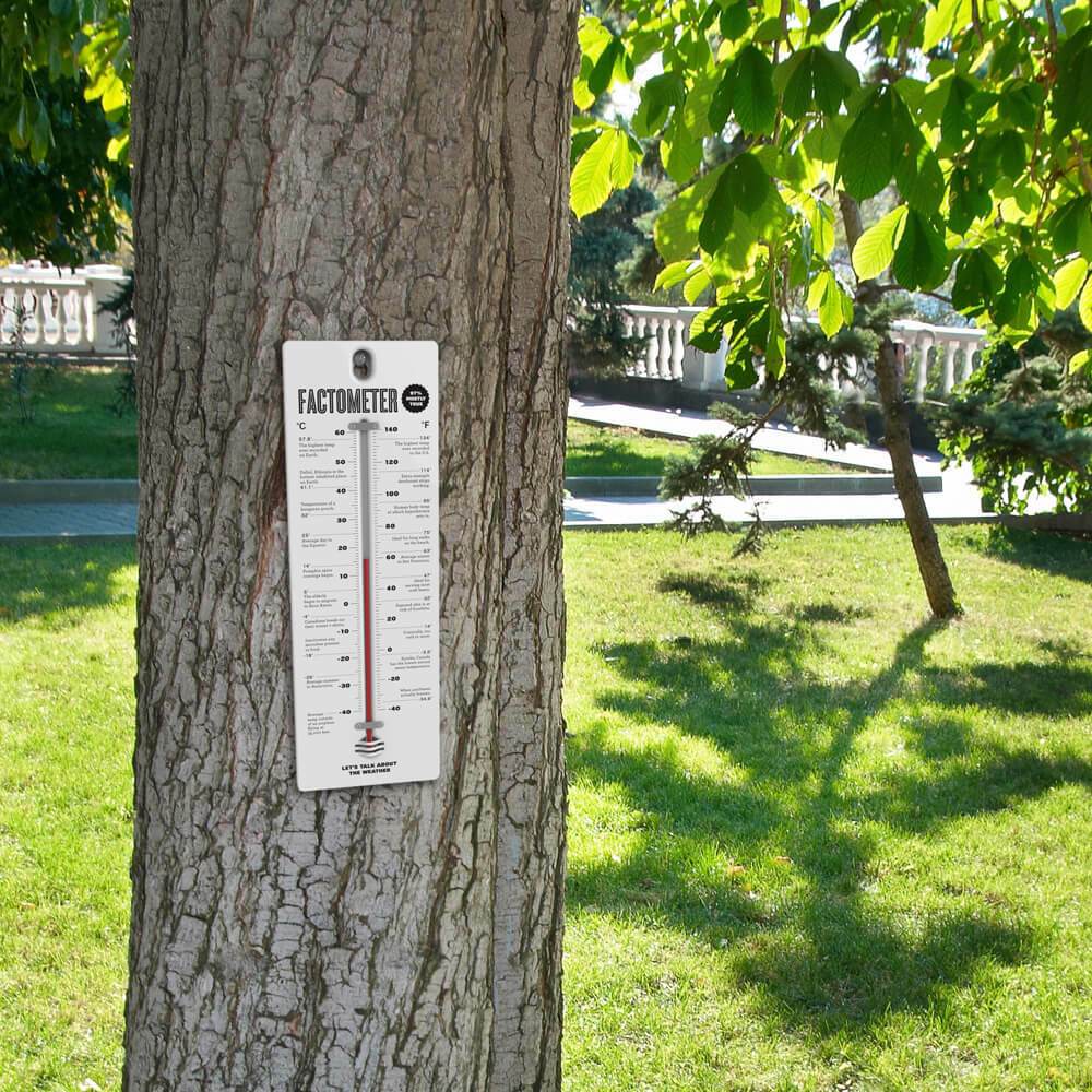 Yard Goods Fact-O-Meter Thermometer - Fred & Friends