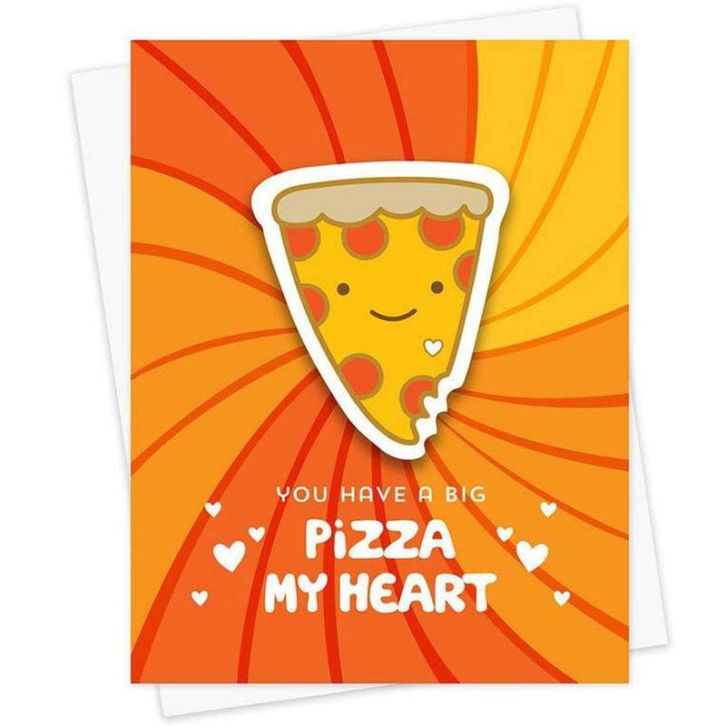 You Have Big A Pizza My Heart Sticker Greeting Card - Night Owl Paper Goods
