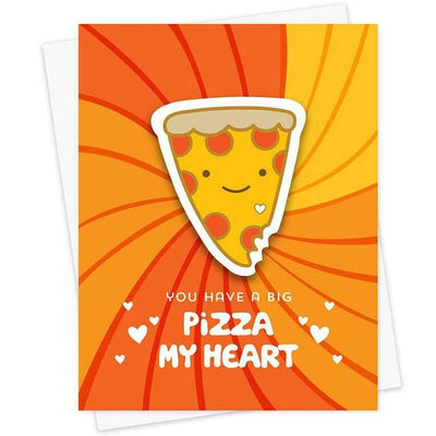 You Have Big A Pizza My Heart Sticker Greeting Card - Night Owl Paper Goods